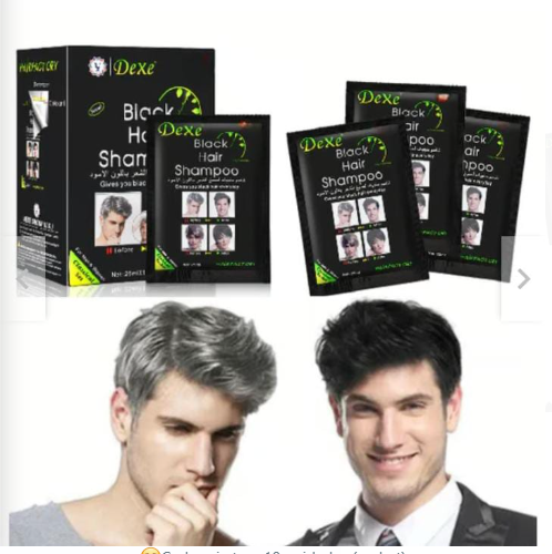 Shampoo Anticanas - NEGRO