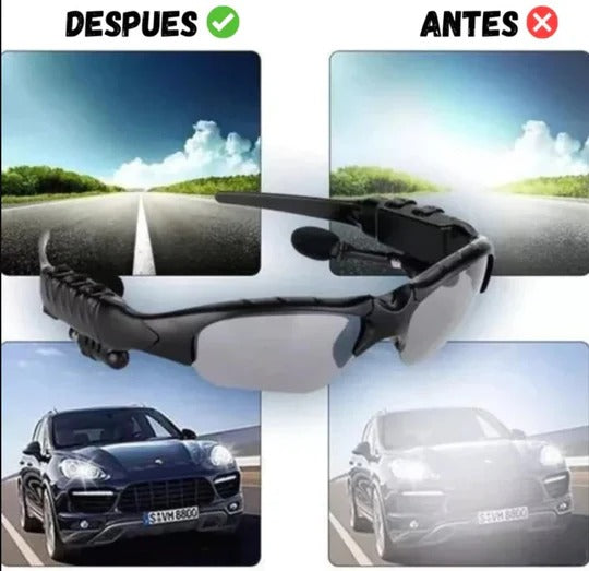 Lentes con Bluetooth para Conducción y Deporte