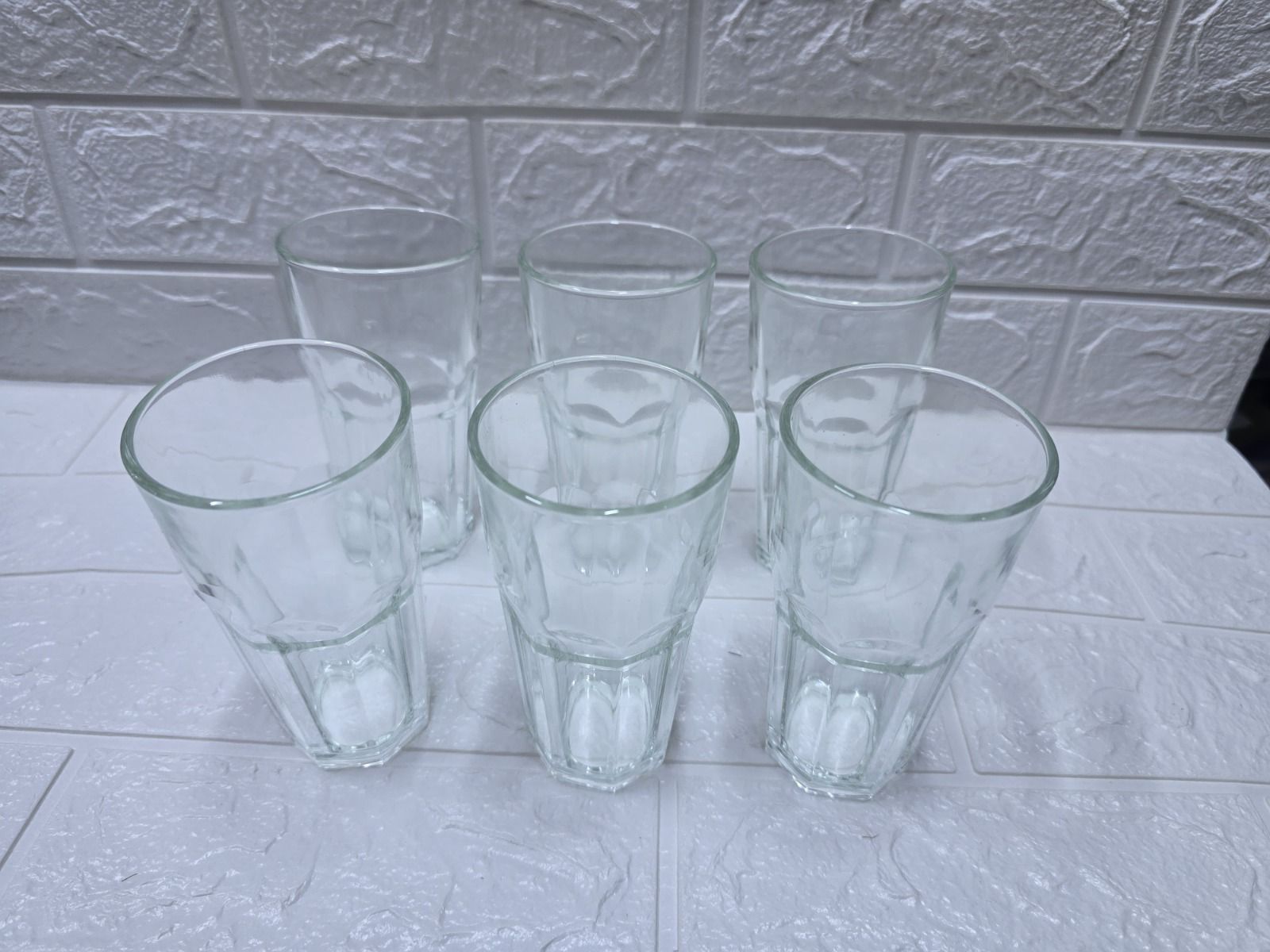 Set de 6 Vasos de Vidrio Alto 330 ML
