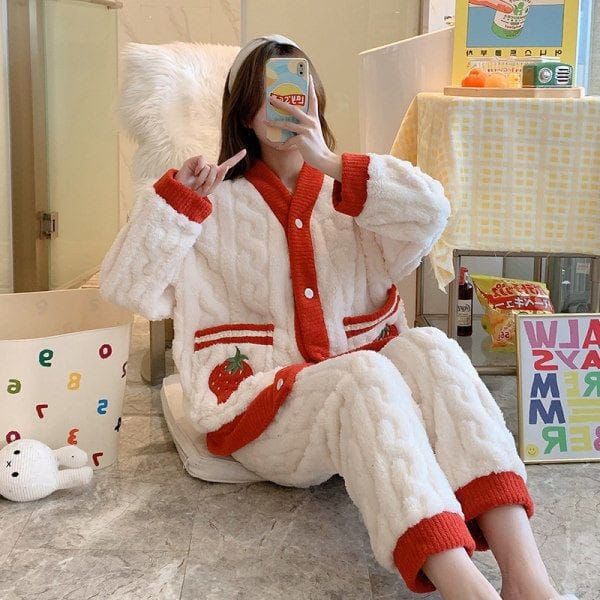PIJAMAS COREANA MODELO  FRESITA 🍓