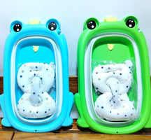 TINA plegable + ASIENTO PARA BAÑO PARA BEBÉ 🛁🫧🐸