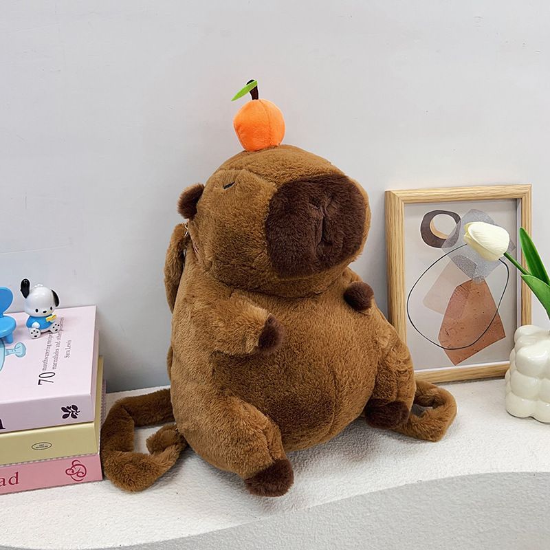 MOCHILA PELUCHE CAPIBARA