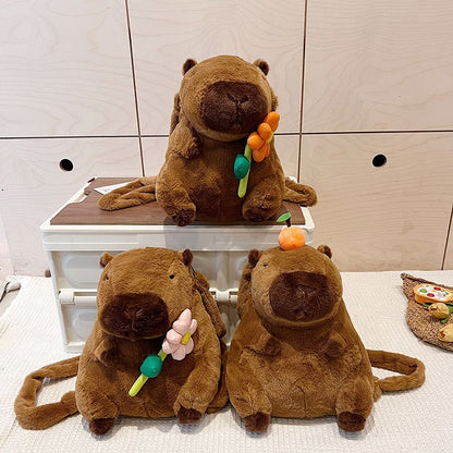 MOCHILA PELUCHE CAPIBARA