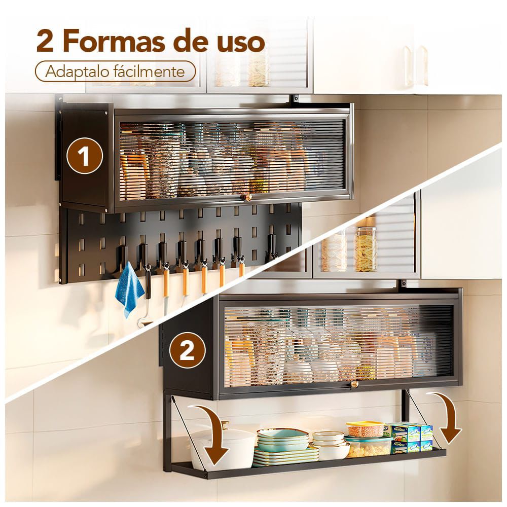 ESTANTE ORGANIZADOR DE COCINA 2 EN 1