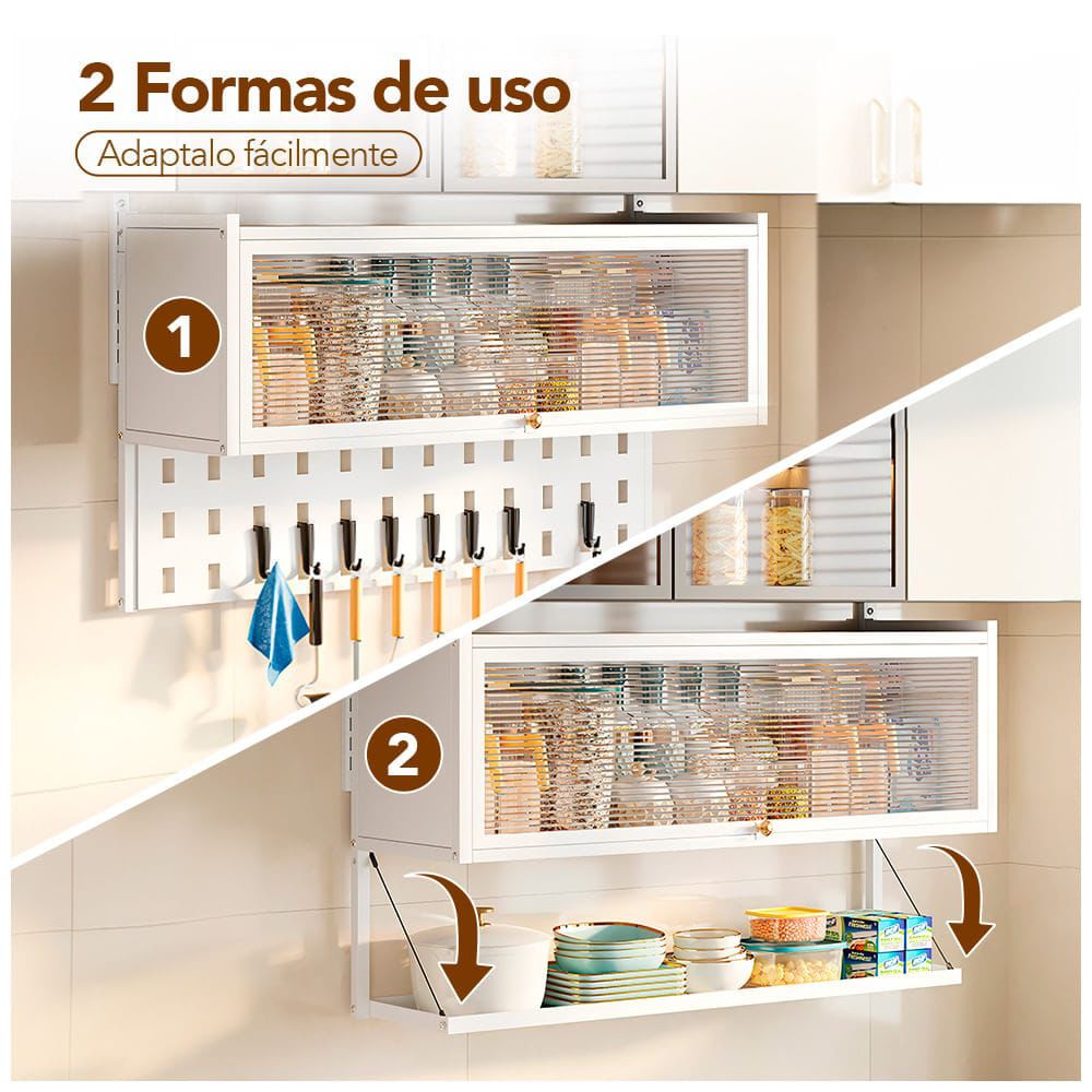 ESTANTE ORGANIZADOR DE COCINA 2 EN 1