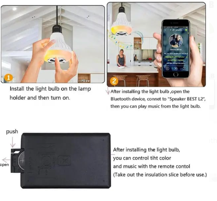 Foco Parlante Bluetooth