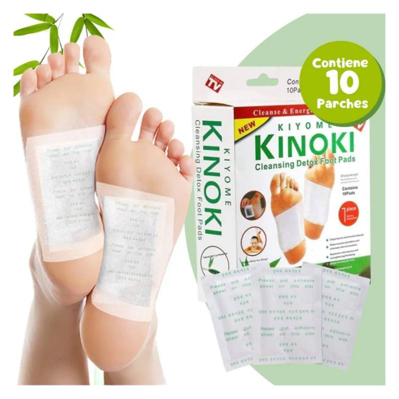 PARCHES DESINTOXICANTES PARA PIES - KINOKI